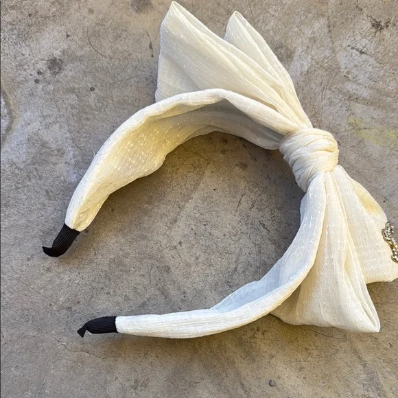 Chanel Beige Headband with Logo - Picture 4 of 5